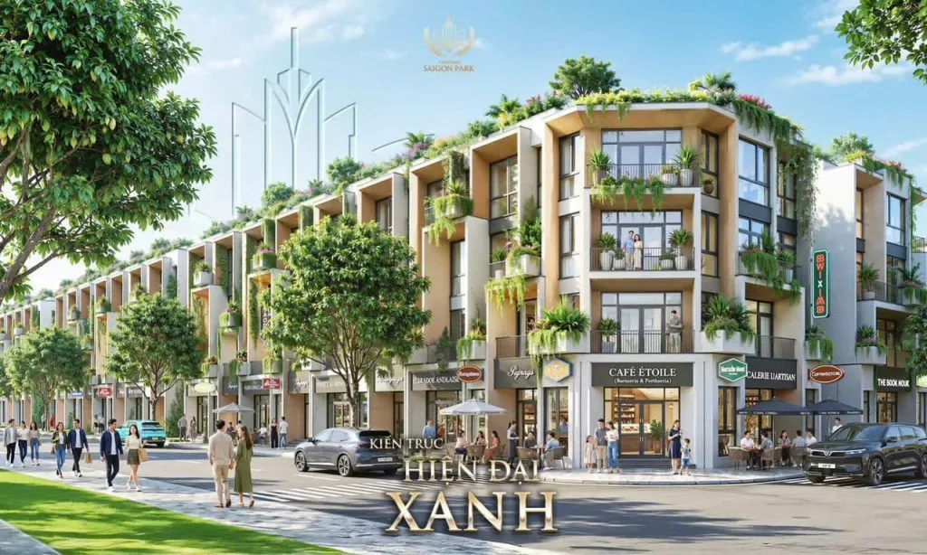 Thiết kế nhà phố Vinhomes Hóc Môn