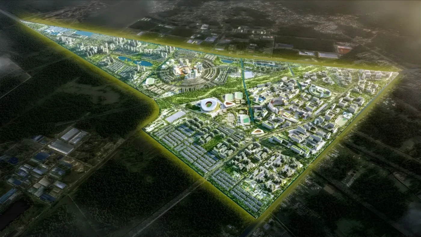 Phối cảnh tổng thể Vinhomes Hóc Môn – Vinhomes Saigon Park 2026